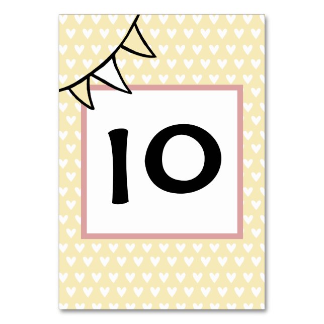 Tarjeta De Mesa Número de tabla de Bunting del tractor de casamien (Anverso)