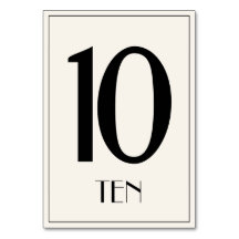 Número de tabla de estilo Hollywood antiguo