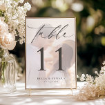 Tarjeta De Mesa Número de tabla de fotos de recepción de boda<br><div class="desc">Añade un toque más sincero a tu recepción con nuestras tarjetas de identificación de la mesa de la recepción de bodas. Estas tarjetas muestran elegantemente una foto favorita de la pareja, creando una experiencia cálida y personalizada en cada mesa. Con un diseño sencillo y moderno, son la combinación perfecta de...</div>