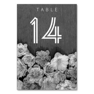 Tarjeta De Mesa Número de tabla de Hellebore de B & W Garden