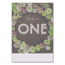 Tarjeta De Mesa Número de tabla de Hellebore de Jardín MODERNO