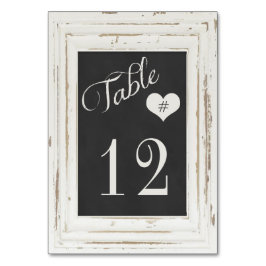 Tarjeta De Mesa Número de tabla de la tipografía de la marca de ma