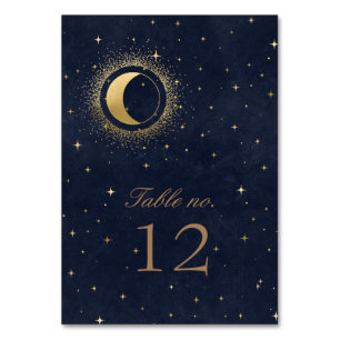 Tarjeta De Mesa Número de tabla de las estrellas de oro celestes B