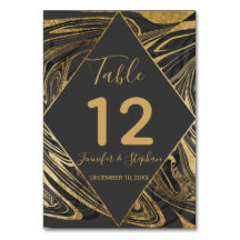 Número de tabla de muelles de mármol de oro gris n