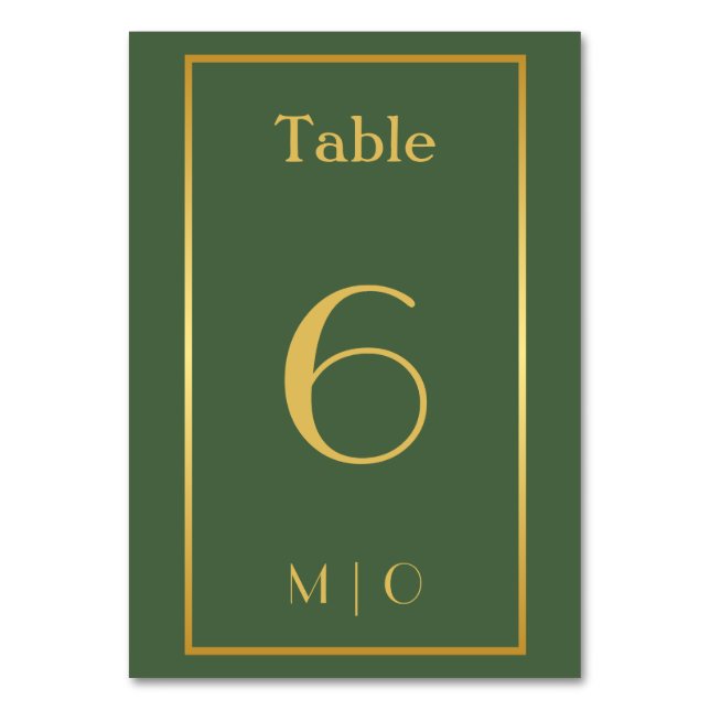 Tarjeta De Mesa Número de tabla de Navidades elegantes (Reverso)