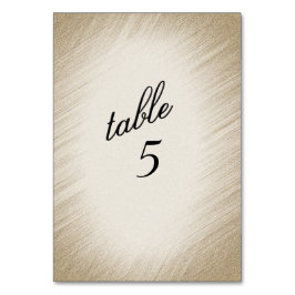 Tarjeta De Mesa Número de tabla de oro anticuada