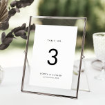 Tarjeta De Mesa Número de tabla de tipografía de moda<br><div class="desc">Este número de tabla de tipografía de moda es perfecto para un boda moderno. El diseño es sencillo y presenta una tipografía minimalista clásica en blanco y negro con un toque rústico de boho. Personalizable de cualquier color. Mantenga el diseño minimalista y elegante, tal como está, o lo personalice añadiendo...</div>