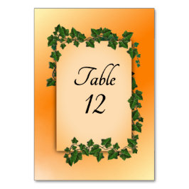 Tarjeta De Mesa Número de tabla de volantes de caída