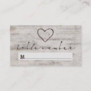 Tarjeta De Mesa Número de tabla del Boda de asientos de novias tal
