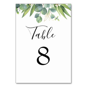 Tarjeta De Mesa Número de tabla del Boda de energía ecológica de e