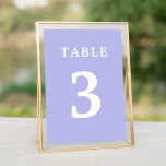 Tarjeta De Mesa Número de tabla del Boda de lavanda<br><div class="desc">Números de tabla de boda de lavanda brillante. Personalice el número y agregue tantas tablas como necesite. Para obtener más productos a juego,  asegúrese de consultar nuestras colecciones.</div>