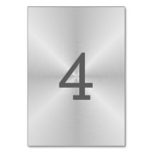 Número de tabla Metalizado cepillado