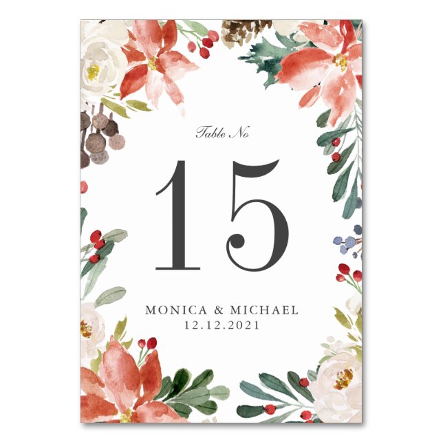 Tarjeta De Mesa Número de tabla personal de mística WEDDING de inv (Anverso)