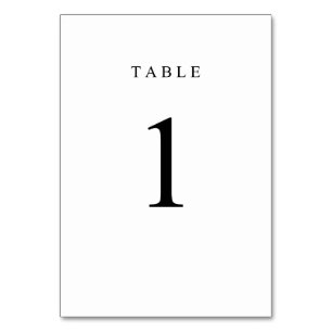 Tarjeta De Mesa Número de tabla simple - 1