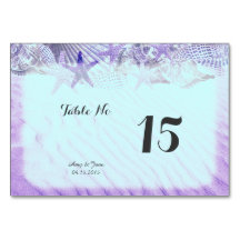 Número de tablas de bodas en la playa de conchas m