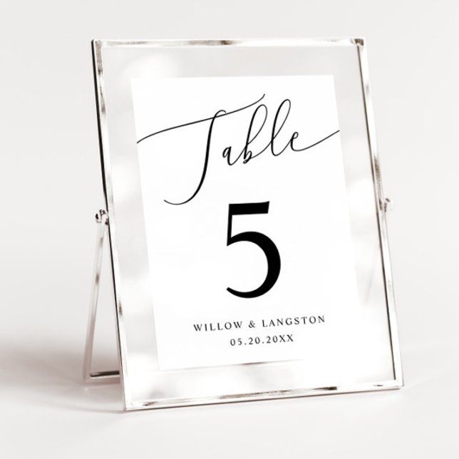 Tarjeta De Mesa Número mínimo de tabla Boda (Subido por el creador)