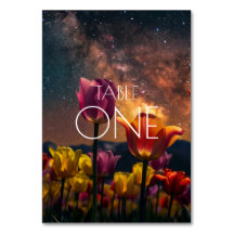 NÚMERO PERSONALIZADO Tulipanes Cósmicos