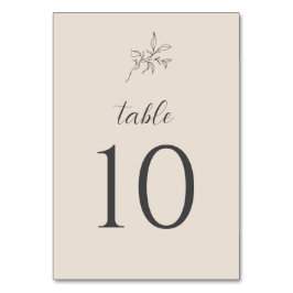 Tarjeta De Mesa Números de la mesa de bodas elegantes de Pekín de 