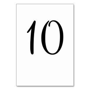 Tarjeta De Mesa Números de tabla Boda de cheurón blanco sencillo