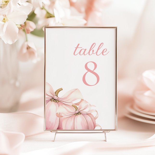 Tarjeta De Mesa Números de tabla de abalorio rosado (Subido por el creador)
