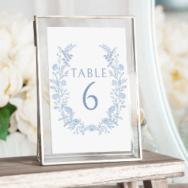 Tarjeta De Mesa Números de tabla de Bodas bohemias florales de col