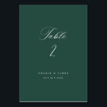 Tarjeta De Mesa Números de tabla de caligrafía Decoración de la re<br><div class="desc">Decore las mesas de su boda o de su evento y ayude a sus huéspedes a encontrar su asiento con nuestras tarjetas de número de mesa de papel. Este artículo es parte de nuestra colección de Goldie G100,  por favor compre nuestra tienda para productos a juego.</div>