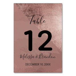 Tarjeta De Mesa Números de tabla de triángulo de Relieve metalizad