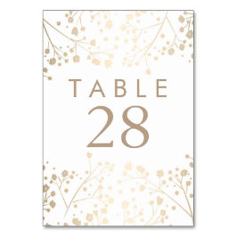 Tarjeta De Mesa Números de tabla del Boda de aliento del bebé Reli