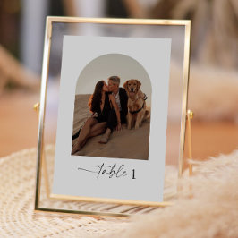 Tarjeta De Mesa Números de tabla del Boda de fotos de arco