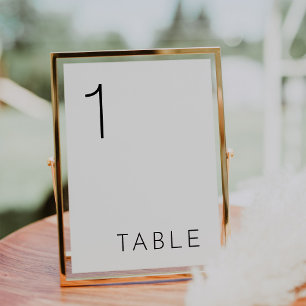 Tarjeta De Mesa Números de tabla HARLOW