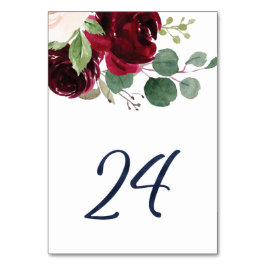 Tarjeta De Mesa Números de tabla para KJ #24