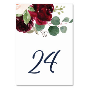 Tarjeta De Mesa Números de tabla para KJ #24
