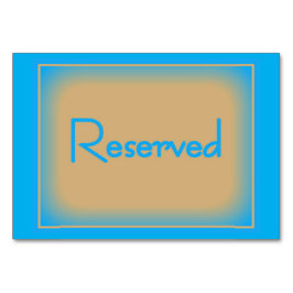 Tarjeta De Mesa OceanBlue reservado/CafeauLaitTabletas horizontale