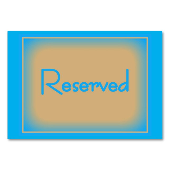 Tarjeta De Mesa OceanBlue reservado/CafeauLaitTabletas horizontale (Anverso)