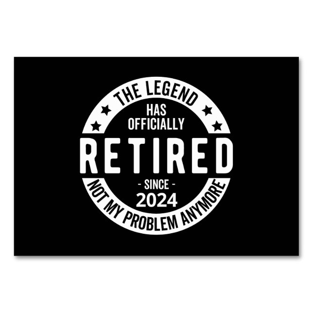 Tarjeta De Mesa oficialmente retirado 2024 (Anverso)