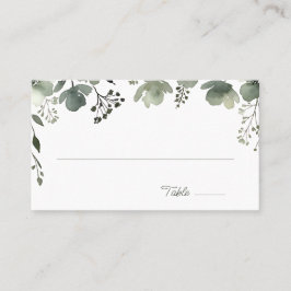 Tarjeta De Mesa Olive Floral Wedding