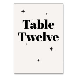 Tarjeta De Mesa OLIVIA Desayuno Boda moderno marfil-celeste