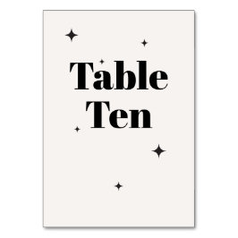 Tarjeta De Mesa OLIVIA Desayuno Boda moderno marfil-celeste