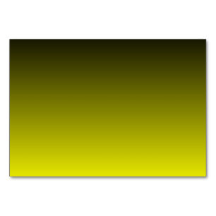 Tarjeta De Mesa Ombre amarillo negro