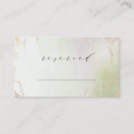 Tarjeta De Mesa Ombre Spring Green Gold Boda de asientos reservado
