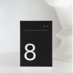 Tarjeta De Mesa Onyx Tuxedo Simple Plain Modern Premium Elegante<br><div class="desc">*parte de una colección</div>