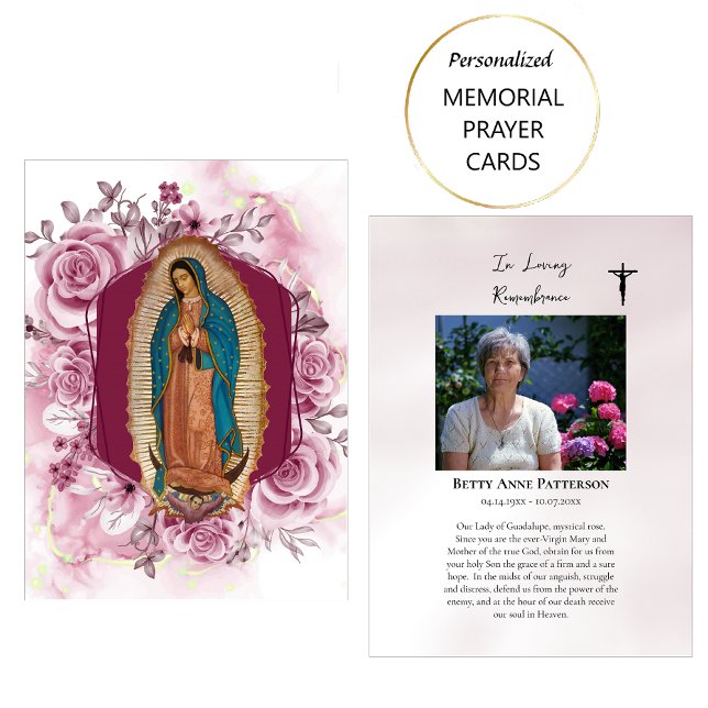 Tarjeta De Mesa Oración micótica funeraria de Nuestra Señora de Gu (Subido por el creador)