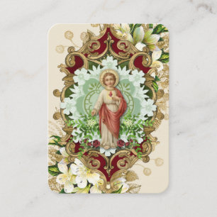 Tarjeta De Mesa Oración religiosa del corazón sagrado por alma aba