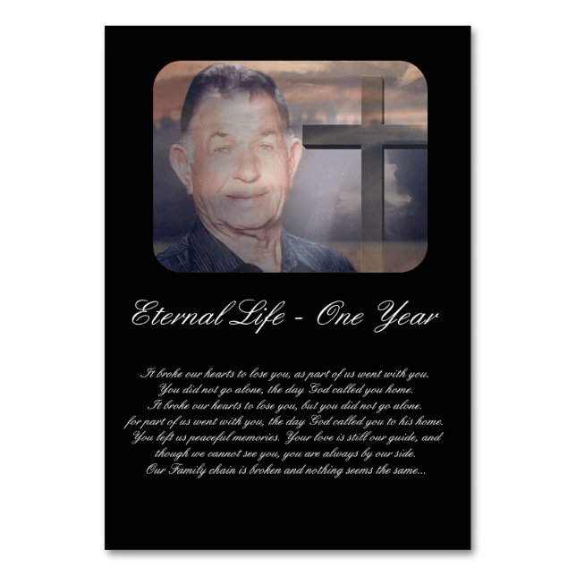 Tarjeta De Mesa Orden de servicio conmemorativa del aniversario de (Anverso)