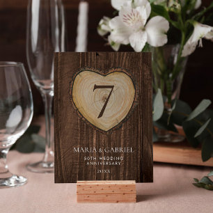 Tarjeta De Mesa Oro Fiesta del 50 aniversario de Boda ruso