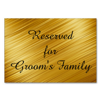 Tarjeta De Mesa Oro gráfico reservado