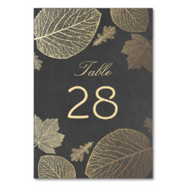 Tarjeta De Mesa Oro y Chalkboard Boda