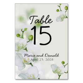 Tarjeta De Mesa Orquídea elegante suave