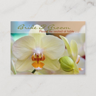Tarjeta De Mesa Orquídea ・ Minitarjeta de asiento para invitados