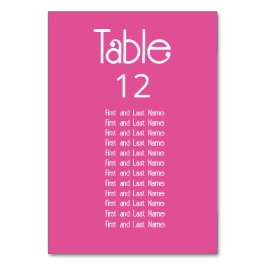 Tarjeta De Mesa Orquídea Rosa Opaco